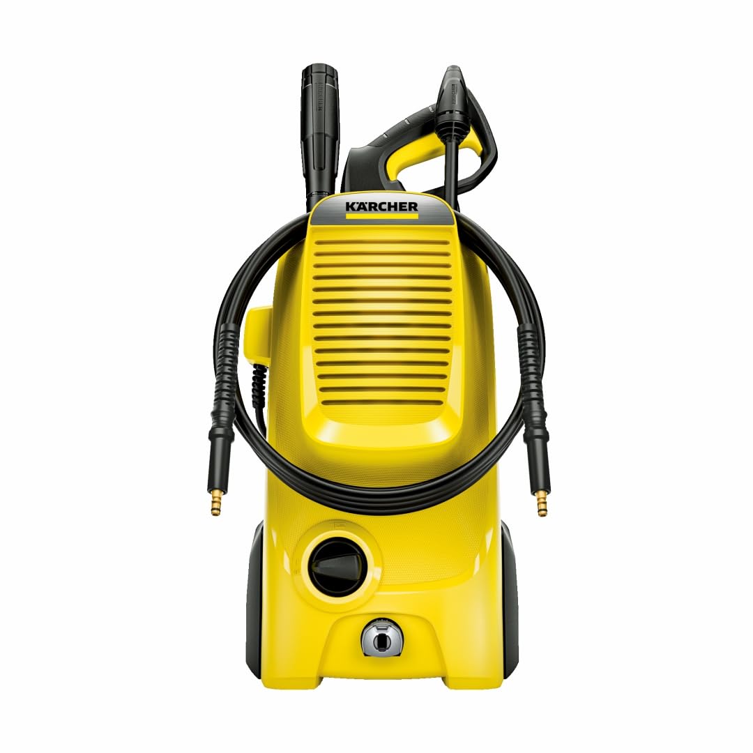 Karcher K 5 Classic Pressure Washer, German Technology, 145 Bar, Powerful Cleaning Performance, High-Pressure, Multiple Accessories, Compact & Adjustable, Yellow
