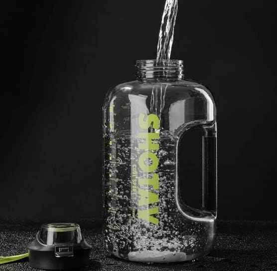 Classy 1.5L Sports Water Bottle – BPA-Free, Leakproof with Removable Straw, Time Marker & Motivational Quotes – Ideal for Gym, Fitness, Camping (Without Box) - Safqqa Egypt