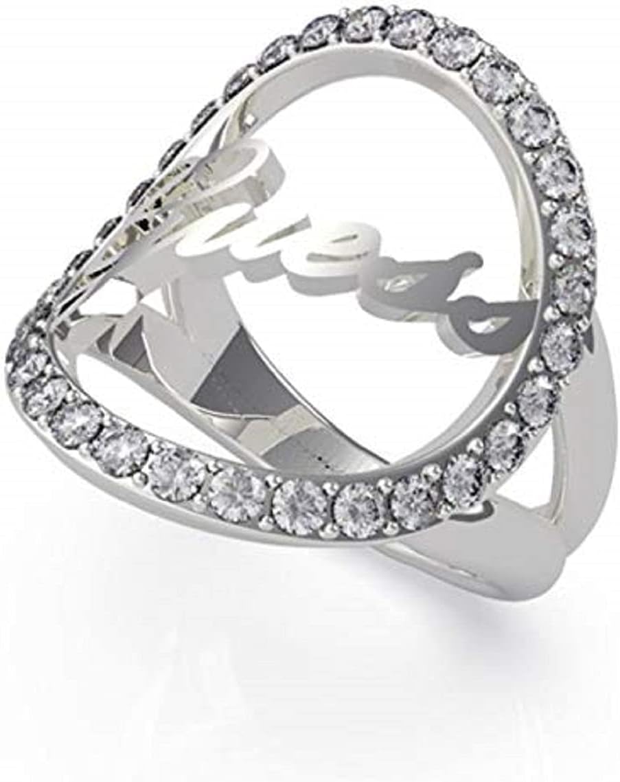 Guess Ring for Women - Silver, 56