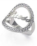 Guess Ring for Women - Silver, 56 - Safqqa