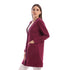 Jamila Women’s Long Sleeves Soft Cardigan with Buttons – Long Length Sweater