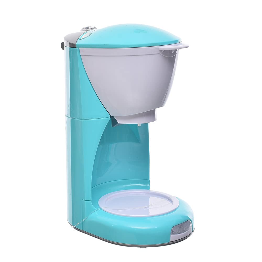 Plastic coffee maker with flagon and lights set of 2 pieces for kids - multi color
