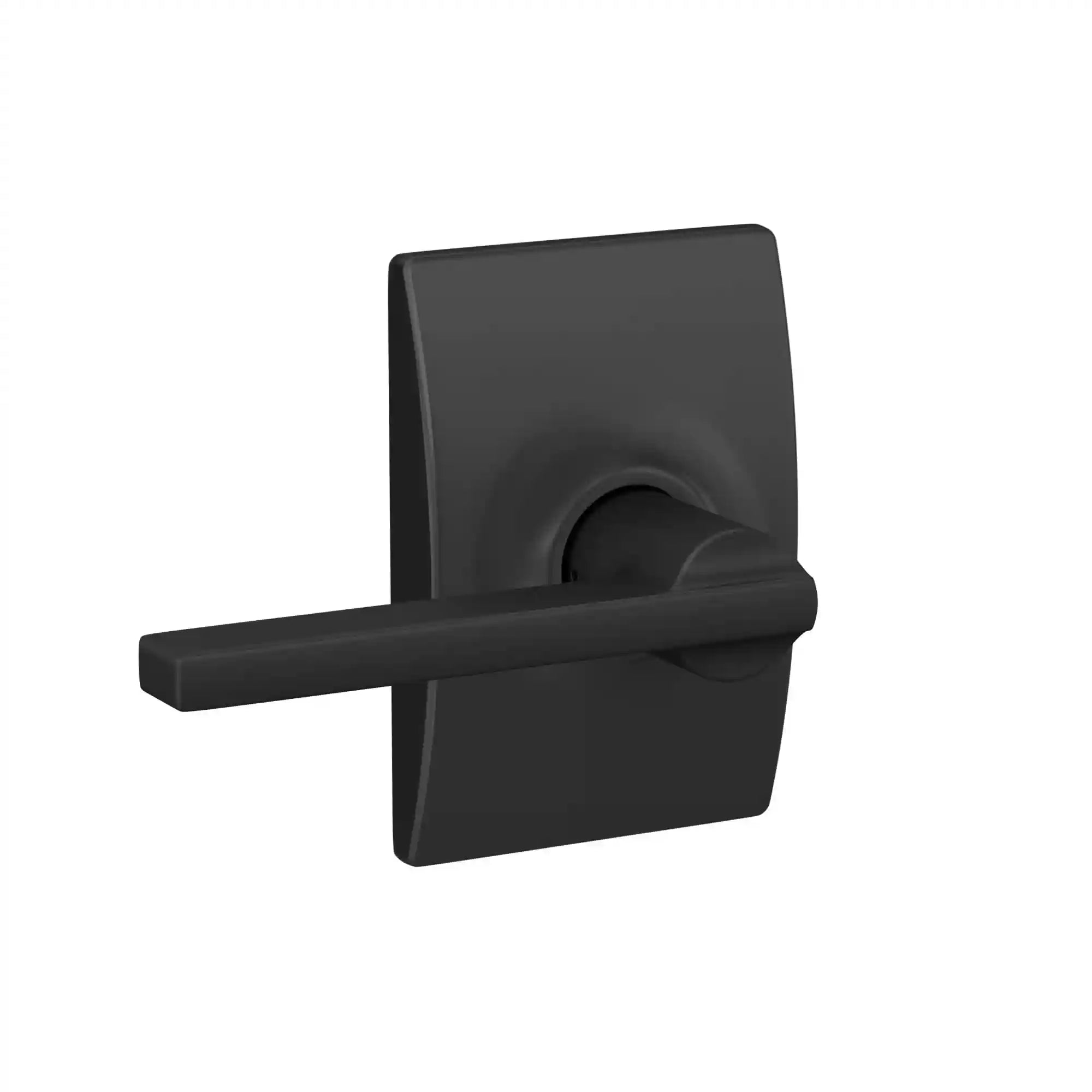 Schlage F10 Lat 622 Cen Century Collection Latitude Passage Lock Lever, Matte Black
