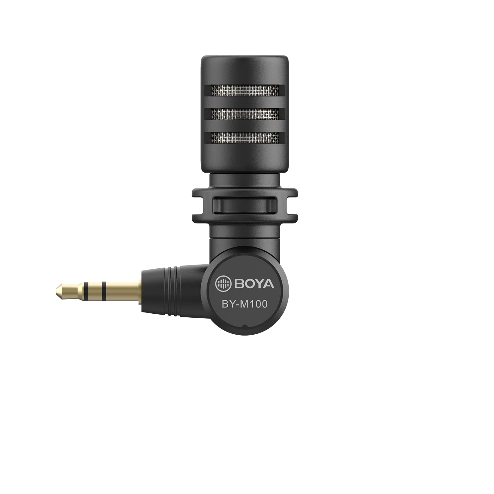 BOYA Plug-In Microphone with AUX In – BY-M100, Clear & Portable