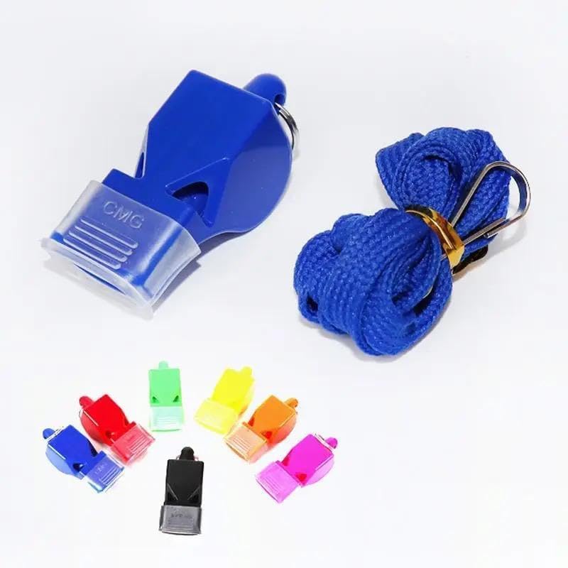 Referee Whistle (Multicolor) Portable Sports Whistle for Emergency, Referee Whistle for Camping, Basketball and Football Lessons