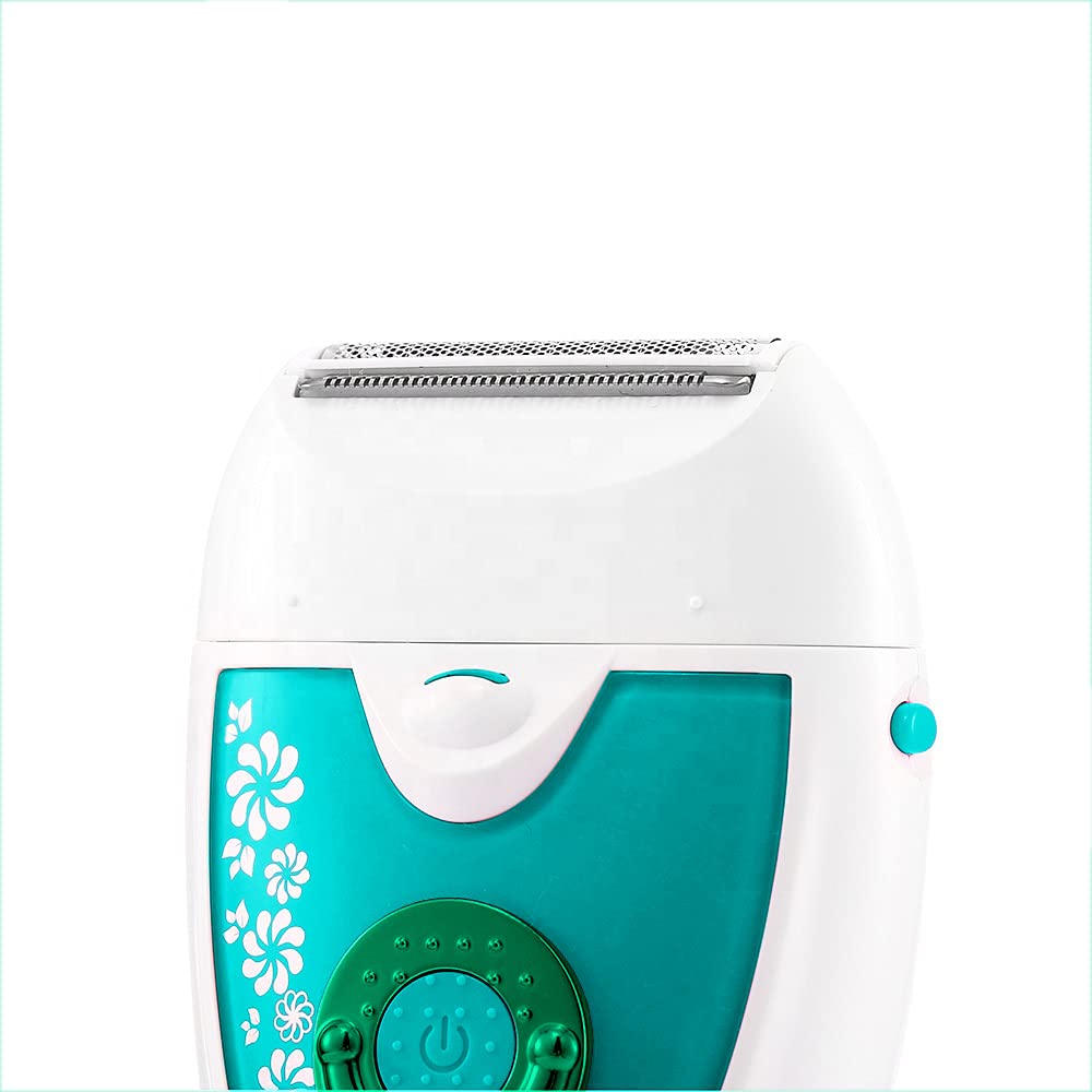 VGR V-722 Cordless Professional 2-in-1 Women Epilator & Shaver for different body areas for Wet & Dry use 35 minutes Runtime - Green