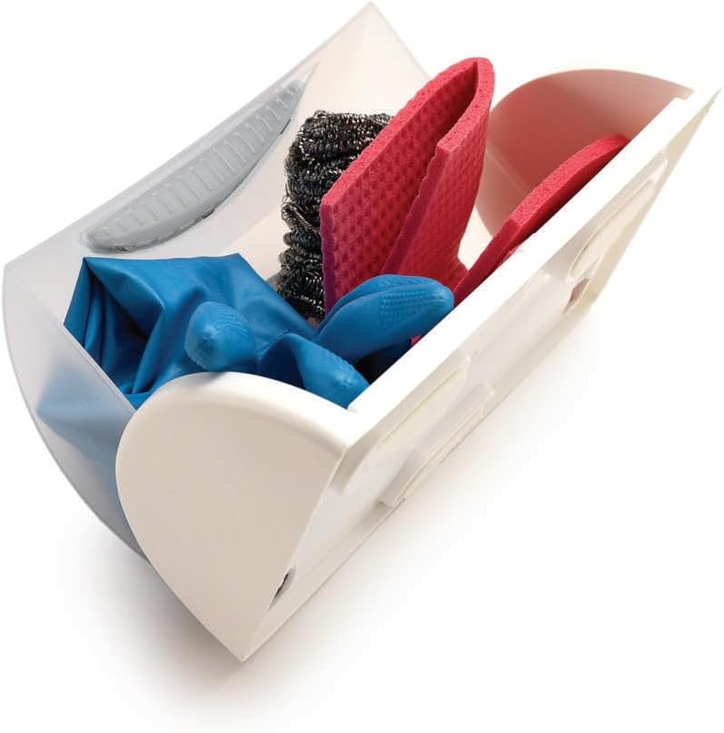 Snips Sponge Holder with Dispenser, 22.5 x 12.5 x 8 cm Kitchen Sink Organizer, 100% Recycled Plastic – Safqqa Egypt