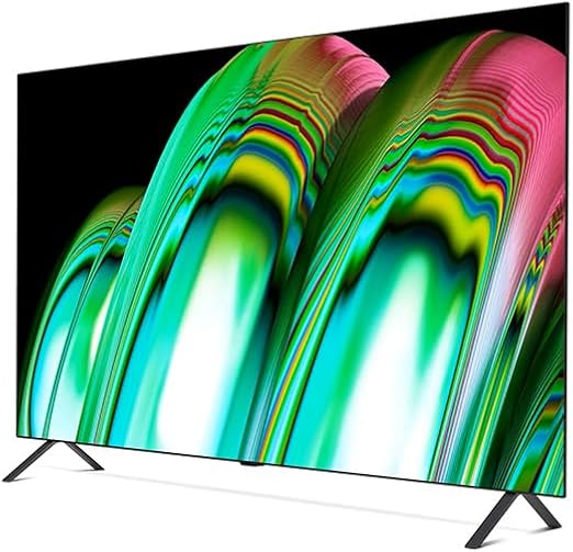 LG OLED TV 55 Inch A2 Series, Cinema Screen Design 4K Cinema HDR WebOS Smart AI ThinQ Pixel Dimming - OLED55A26LA, HDMI