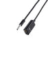 Keendex 1924 3.5 mm audio Spliter Male to Female Cable, 10 Centimeter - Black