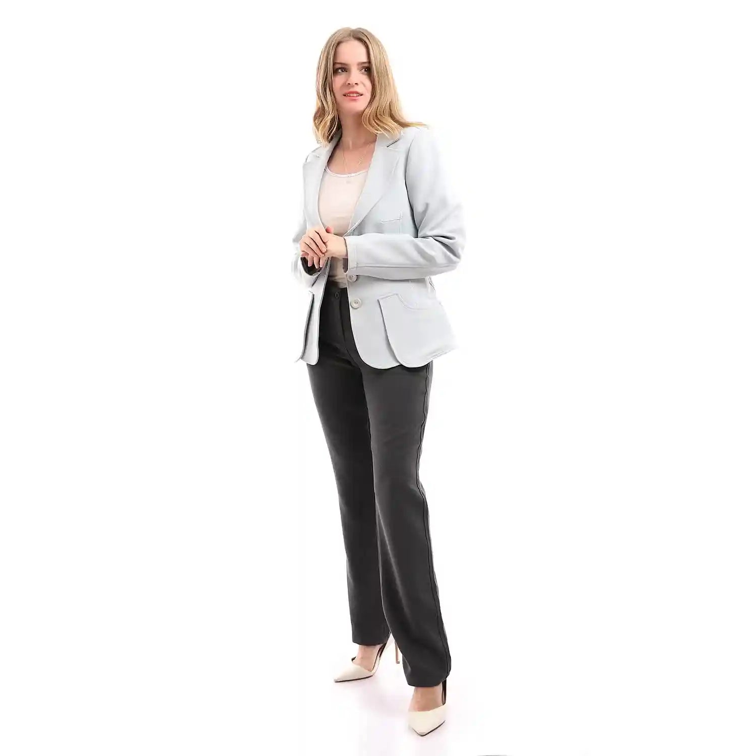 Esla womens Side Pockets Classic Pants - Safqqa Egypt