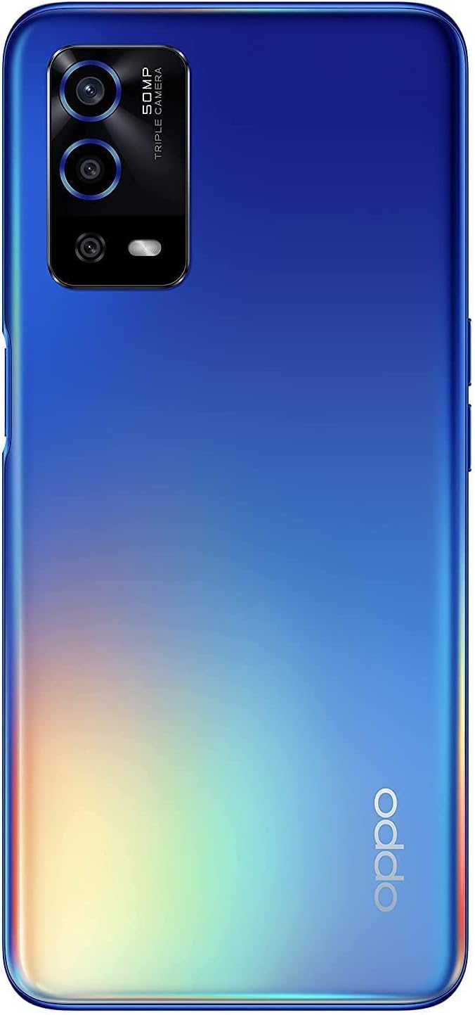 OPPO A55 ثنائي الشريحة 4 جيجا بايت رام + 64 جيجا بايت روم (6.5 بوصة) (4G) - أزرق قوس قزح (الإصدار العالمي) 