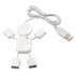 كيندكس KX 3009 ميني محور/محول USB 2.0 بأربعة منافذ عالي السرعة - أبيض