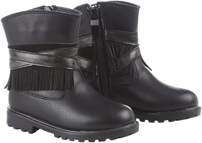 Hawsa Kids Girls' Half Boot - Black