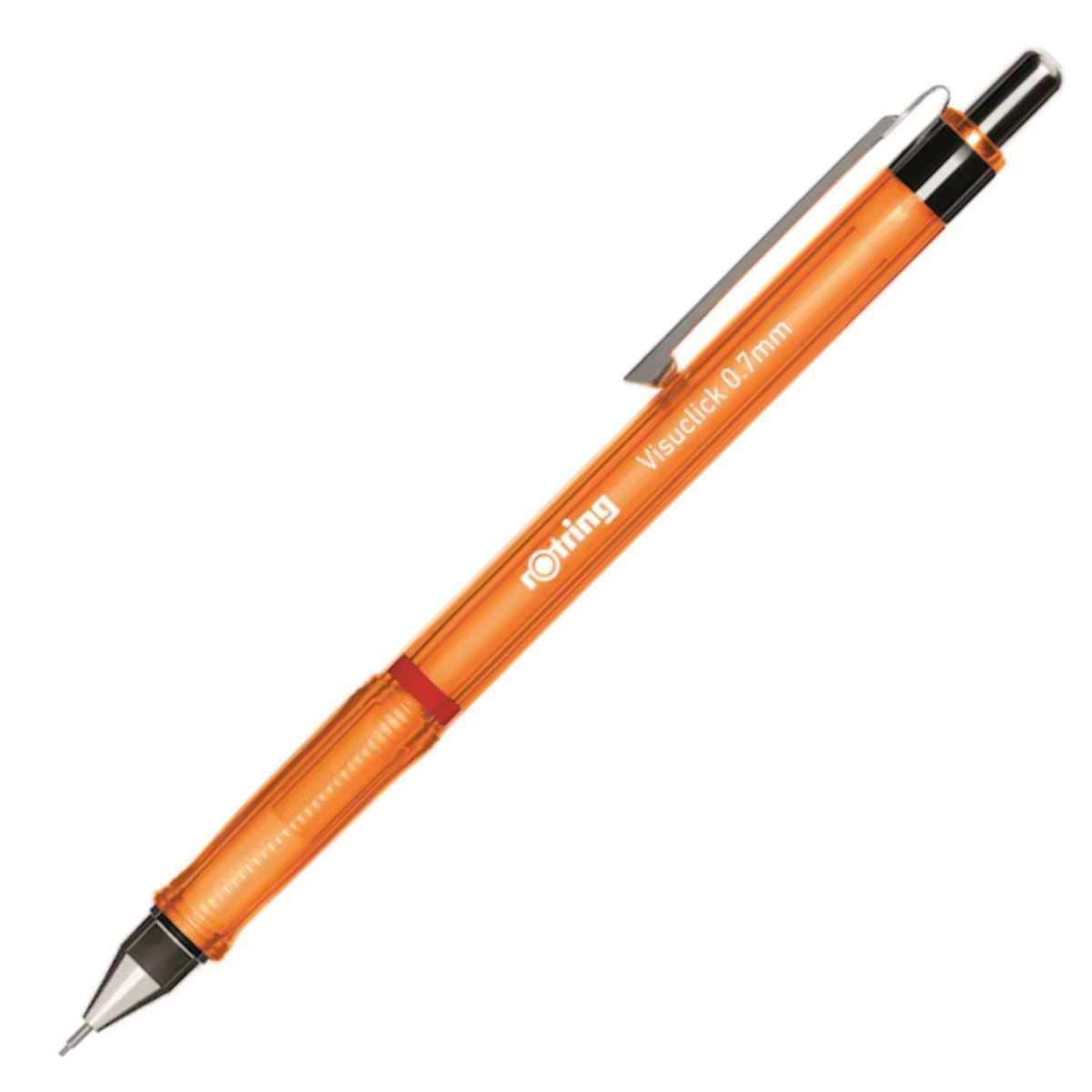 قلم رصاص ميكانيكي Rotring Visuclick 0.7 مم، برتقالي