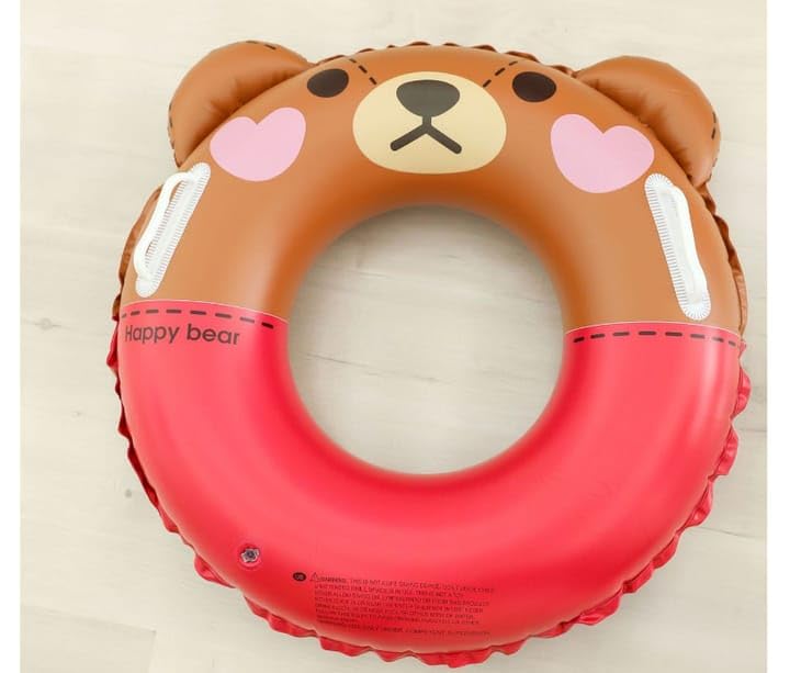 Generic Colorful Bear Swimming Ring 70cm – Inflatable Kids Pool Float