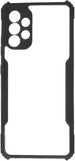 Generic Plastic Phone Protection Hard Cover With Colored Silicon Edges Compatible With Samsung Galaxy A32 6.4 Inch - Black - Safqqa Egypt