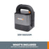 مكنسة لاسلكية مدمجة WORX WX030L.9 بقوة 20V – تصميم مكعب – أداة فقط بدون بطارية و شاحن – لون أسود