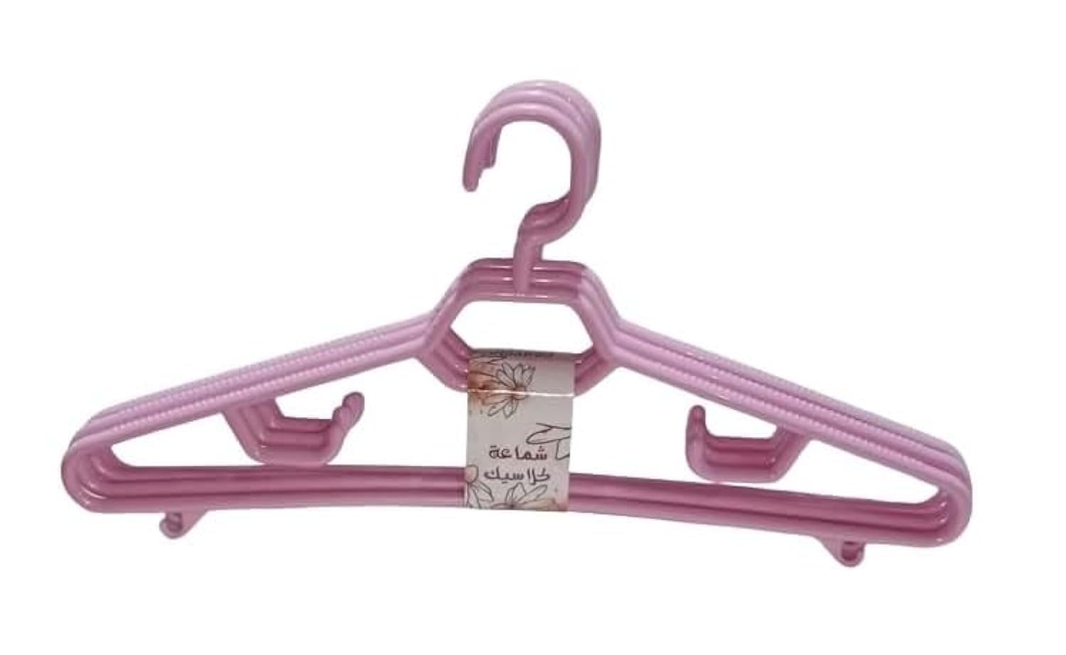 Al Yaseen Plastic Clothes Hanger Set – 6 Pieces