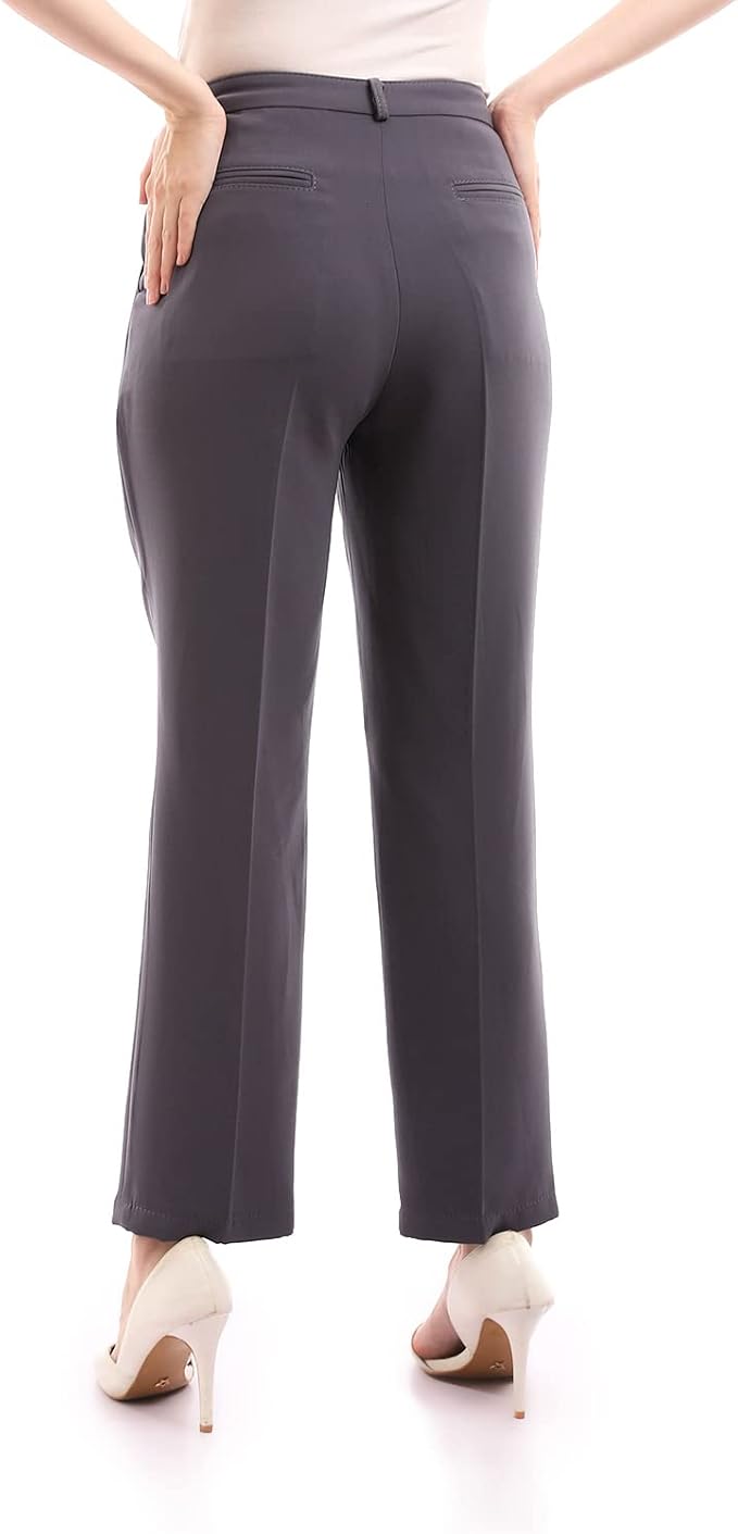 ESLA Regular Fit Formal Pants with Pockets