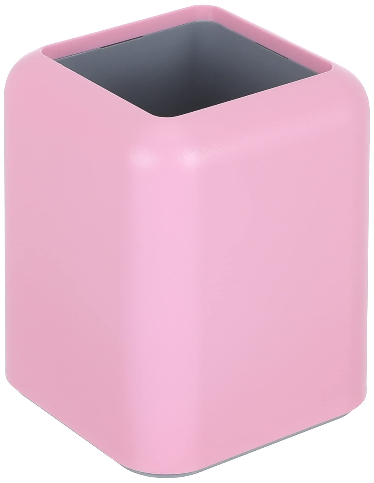 حامل أقلام من إريك كراوزي بلون وردي باستيل مع الجزء الداخلي باللون الرمادي، مصمم للحفاظ على ترتيب الأقلام والأدوات المكتبية. مصنوع من مواد متينة وخفيف الوزن، مثالي للاستخدام على المكاتب في المنزل