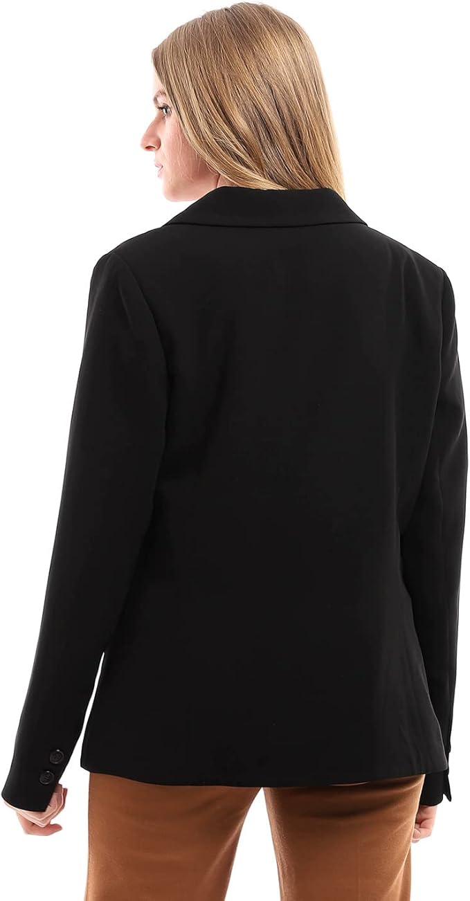 ESLA Solid Long Sleeves Buttoned Blazer