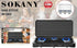SK-6003 5.5KW All sized pots and skillets gas cooker stove 3 burners cooktops Household appliances (BLACK)