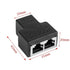 كابل شبكة إيثرنت LAN RJ45 CAT5 CAT6 موزع موسع قابس محول موصل