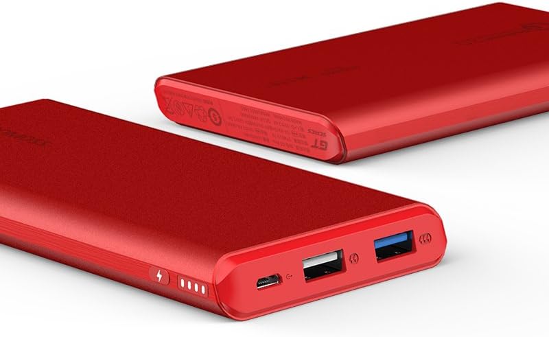 شاحن ROMOSS المحمول باللون الأحمر NB10-301-01 هو جهاز موثوق وعالي السعة مصمم للحفاظ على طاقة أجهزتك أثناء التنقل. يتميز بتصميم أحمر متين ويوفر شحنًا سريعًا وفعالًا للهواتف الذكية 