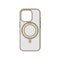 Momax Magnetic Case for iPhone 16 Pro, Slim Protective MagSafe Compatible Phone Case, Gold