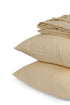 Home of linen-fitted sheet set, Cream, size 120 * 200cm, - Safqqa Egypt