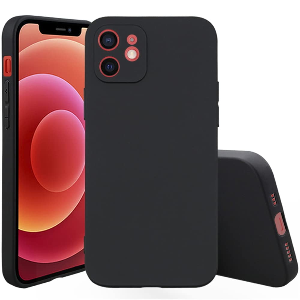 غطاء من  Muguian لهاتف iPhone 12 باللون الأسود مصمم لتوفير حماية موثوقة مع مظهر أنيق وعصري. مصنوع من مواد متينة