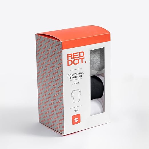 تيشيرت رجالي Red Dot (عبوة 3 قطع) – راحة يومية وقيمة ممتازة – Safqqa Egypt