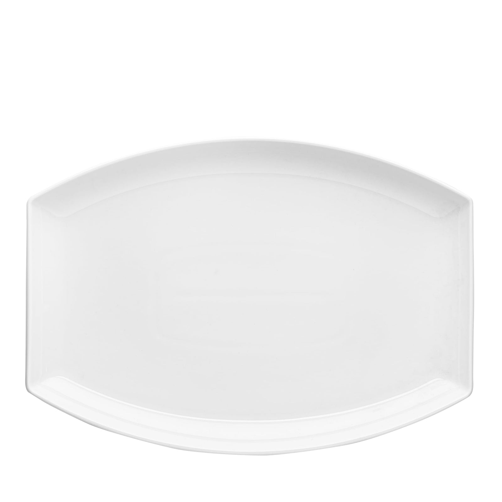 صحن تقديم من البورسلين الأبيض فاثي محمود – موديل ماريوت، 40×28 سم