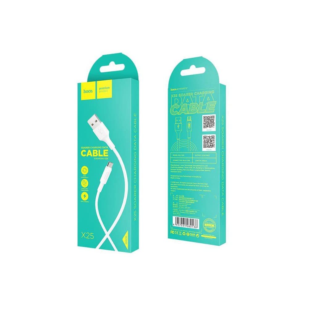 Hoco X25 - Soarer charging data cable for Micro , Compatible With Samsung Huawei Xiaomi Oppo