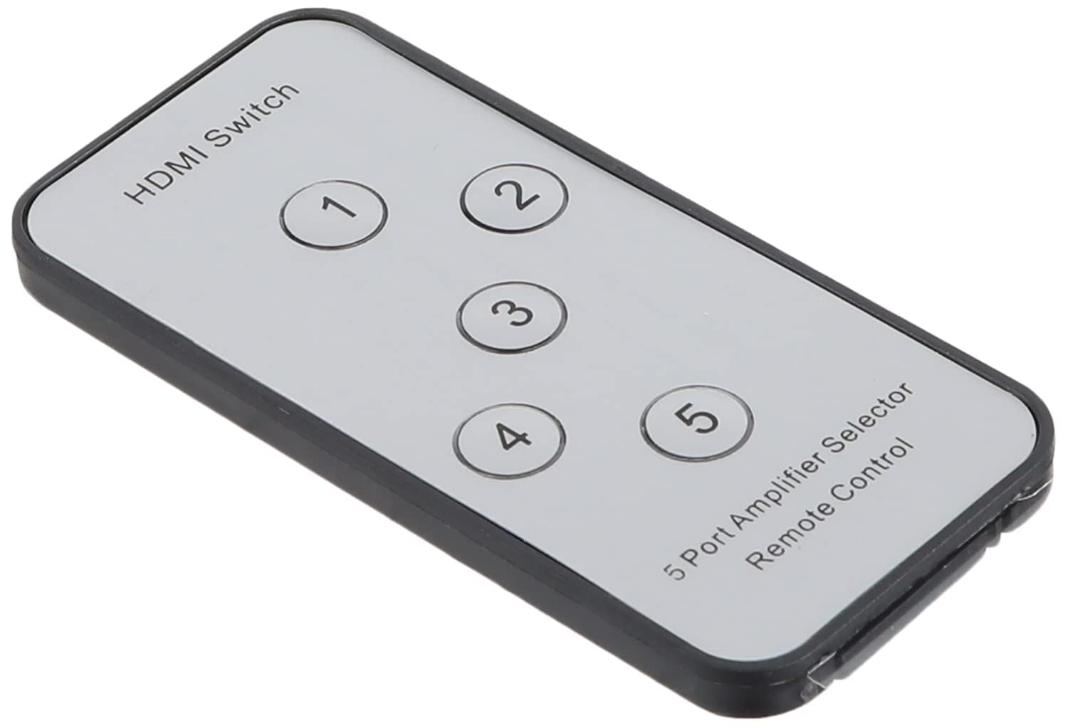 مفتاح HDMI Keendex kx2266 5x1 مع جهاز تحكم عن بعد لاسلكي بالأشعة تحت الحمراء (يدعم ألترا إتش دي 3D 4K) - أسود