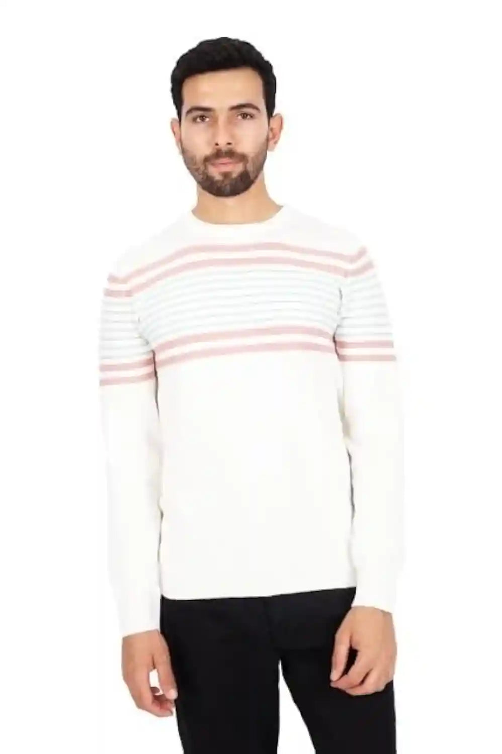 FIRE WOOD mens 024-15/73/stripped(11 lines) pullover Pullover Sweater - Safqqa Egypt