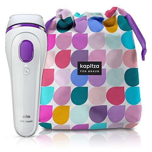 Braun Hair Removal BD 3006, White/Violett + Limited Edition Kapitza Product Pouch