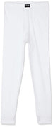 Cool plain elastic waist embroidered logo under pants for men - white- 82 x 85 in - Safqqa Egypt