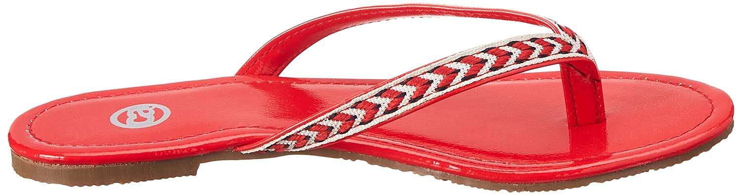 Club Aldo Embroidered Flat Flip Flops for Women