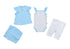 lumex Front Print Cap Sleeves T-Shirt with Snap Closure Bodysuit and 2 Shorts Clothing Set for girls