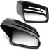 Generic 2pcs Replacement Carbon Fiber Pattern Rearview side Mirror cover caps For Mercedes Benz - Safqqa Egypt
