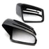 Generic 2pcs Replacement Carbon Fiber Pattern Rearview side Mirror cover caps For Mercedes Benz - Safqqa Egypt