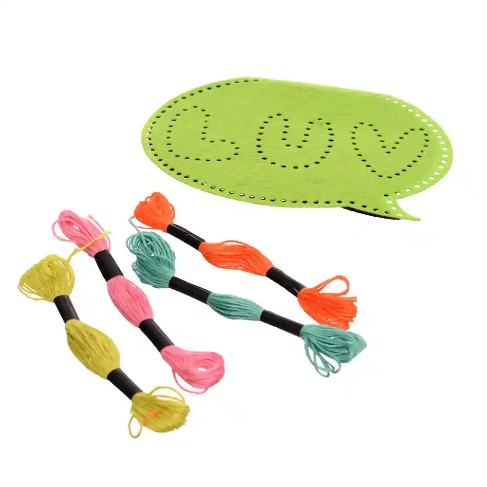 Knot a pillow with 4 threads and bag of fiber set of 11 pieces for girls - multi color