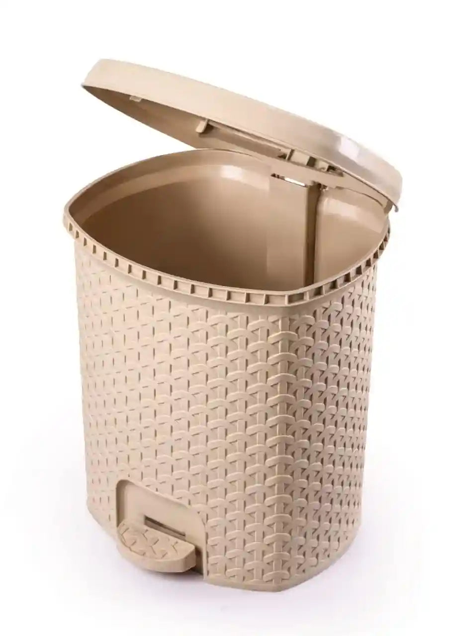 El watania ratan trash bin size 1 beige - Safqqa Egypt