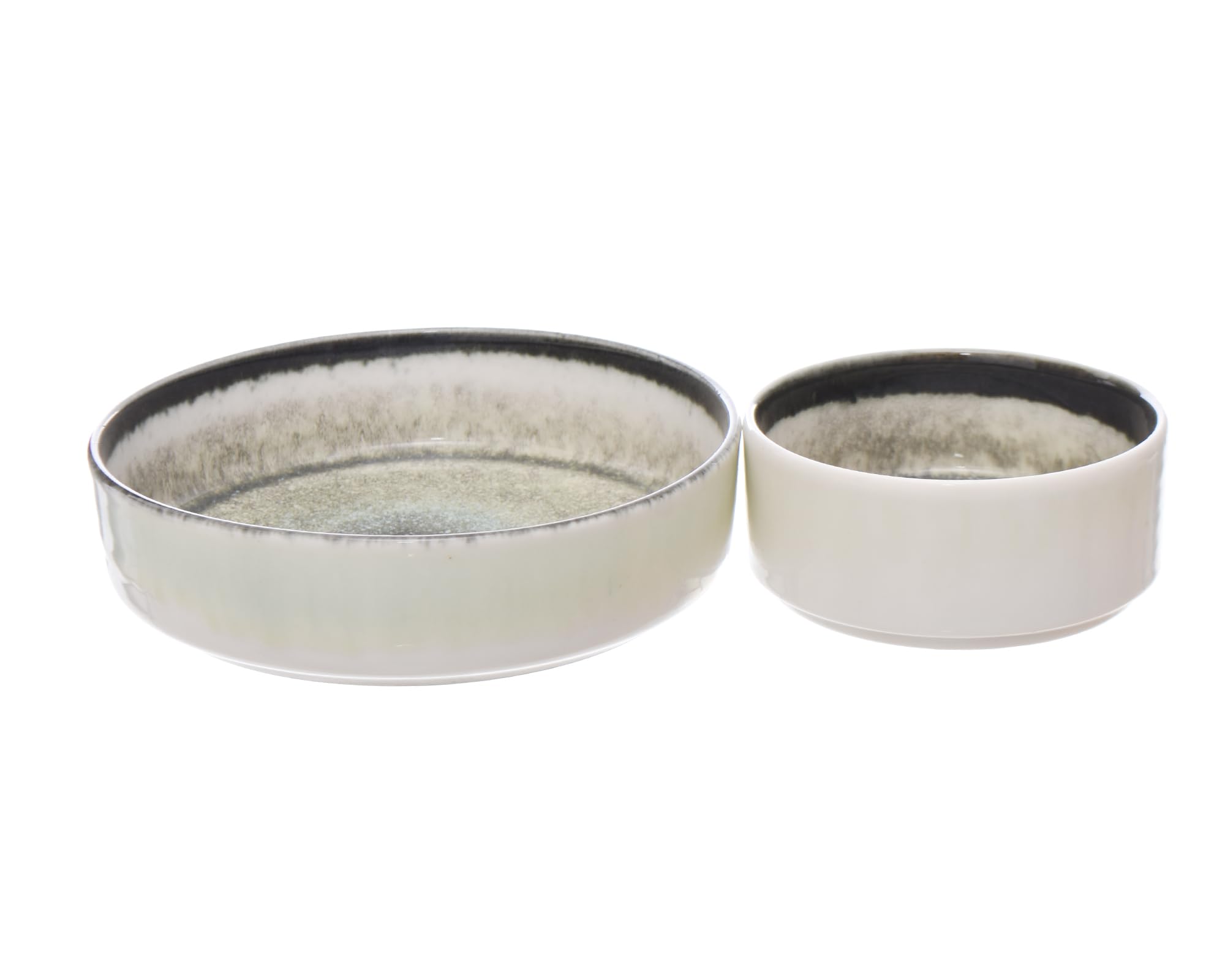 Rosa Porcelain Sapphire Ellipse Dinnerware 23-Piece Set, Multi Color - Safqqa Egypt