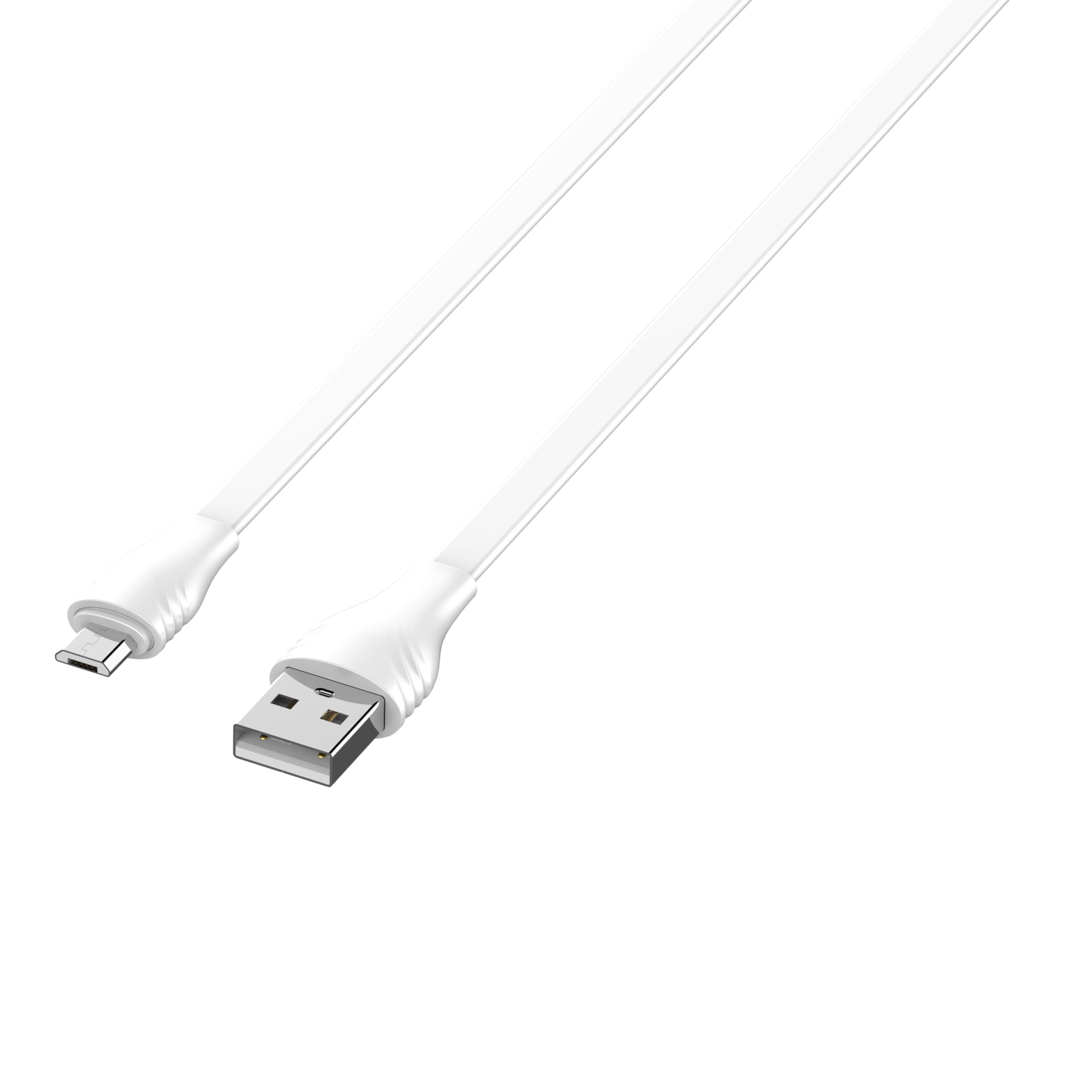 كابل بيانات شحن سريع من Ldnio LS553 من Lightning إلى USB-A، بطول 3 أمتار، تيار 2.1 أمبير - أبيض