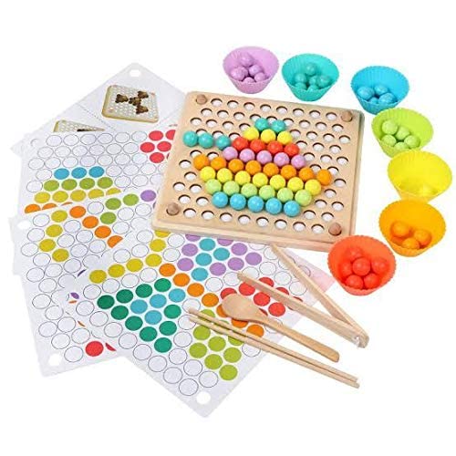 Chopsticks Clips Beads Memory Matching Chess Early Educational Toys Sorting Classification Game for Kids Children