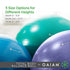 Gaiam Total Body Balance Ball Kit - Includes Anti-Burst Stability Exercise Yoga Ball, Air Pump, Workout Program