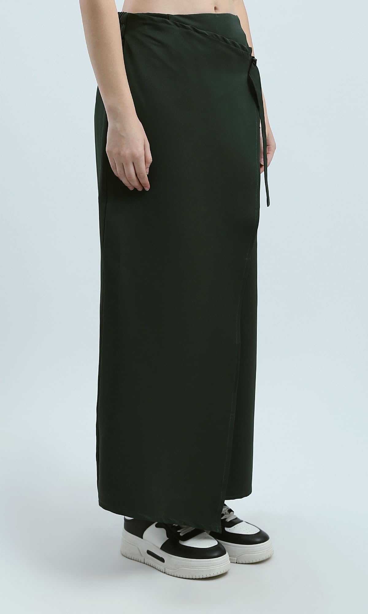 Ravin Womens Elastic Waist Dark Green Feminine Slip-On Skirt