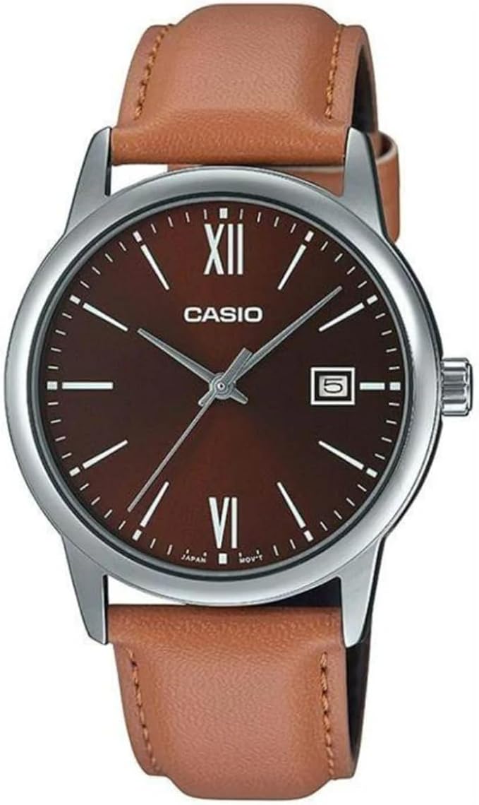 Casio Men's Watch Brown Dial Brown Band Analog Classic Design – Safqqa Egypt